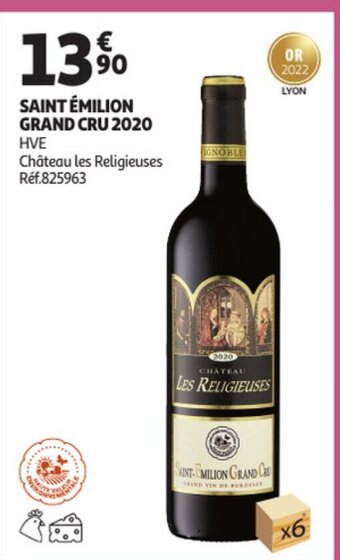 Auchan Saint emilion grand cru 2020 aanbieding