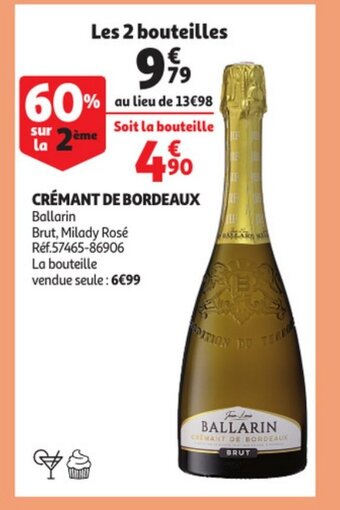 Auchan Cremant de bordeaux aanbieding