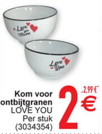 Cora Kom voor ontbijtgranen aanbieding