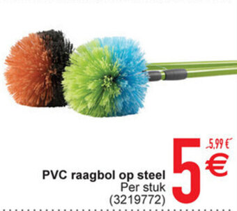 Cora PVC raagbol op steel aanbieding