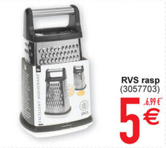 Cora RVS rasp aanbieding