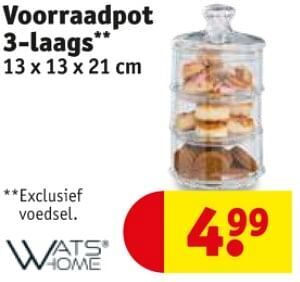 Kruidvat Watshome voorraadpot 3-laags aanbieding