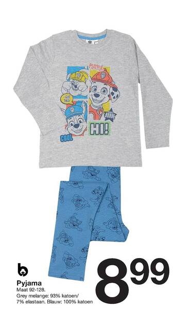 Zeeman Pyjama aanbieding