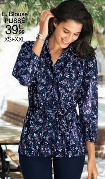 Damart Blouse plissé aanbieding