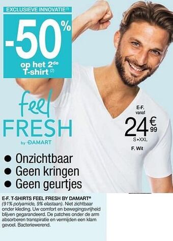 T-shirts feel fresh by damart
