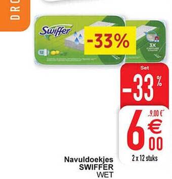 Cora Navuldoekjes swiffer aanbieding