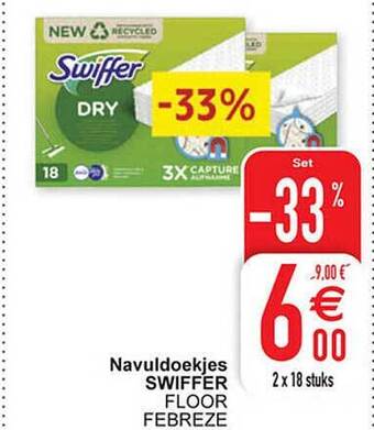 Cora Navuldoekjes swiffer aanbieding