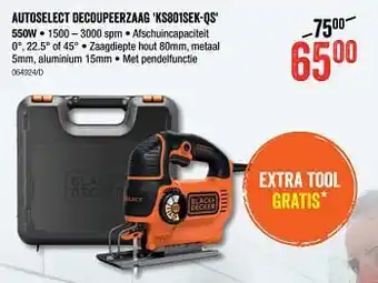 HandyHome Black + decker autoselect decoupeerzaag ks801sek-qs aanbieding