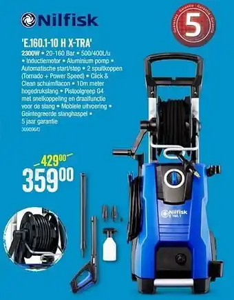 HandyHome Nilfisk e.160.1-10 h x-tra aanbieding