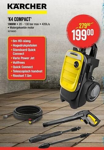 HandyHome Kärcher hogedrukreiniger k4 compact aanbieding