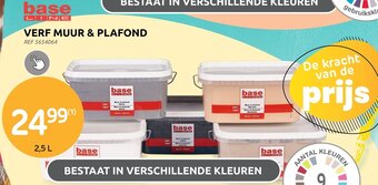 Brico Base Line Verf Muur & Plafond 2.5L aanbieding
