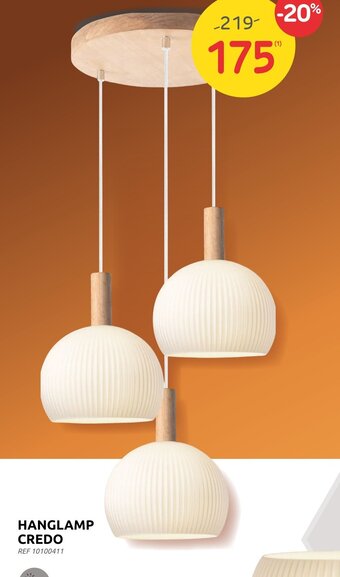 Brico Hanglamp Credo aanbieding