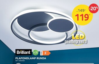 Brico Brilliant Plafondlamp Runda aanbieding
