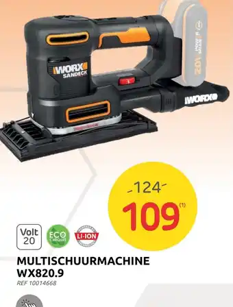 Brico Worx Multischuurmachine WX820.9 aanbieding