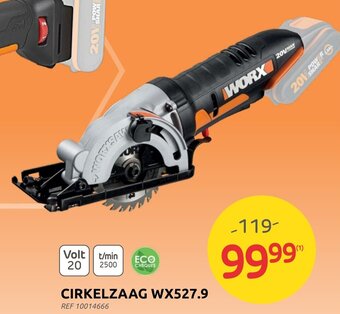 Brico Cirkelzaag WX527.9 aanbieding
