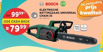 Brico Bosch Elektrische Kettingzaag Universal Chain 35 aanbieding