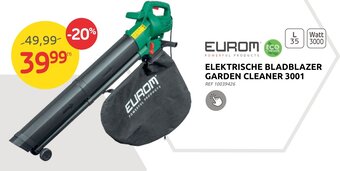 Brico Eurom Elektrische Bladblazer Garden Cleaner 3001 aanbieding