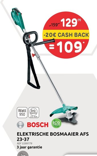 Brico Bosch Elektrische Bosmaaier AFS 23-37 aanbieding