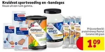 Kruidvat sportvoeding en -bandages Proteïnereep peanut caramel 60 gram