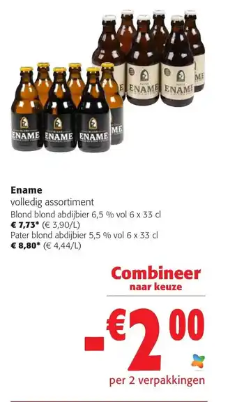 Colruyt Ename Volledig Assortiment Blond Abdijbier 6,5% vol 6 x33 cl aanbieding