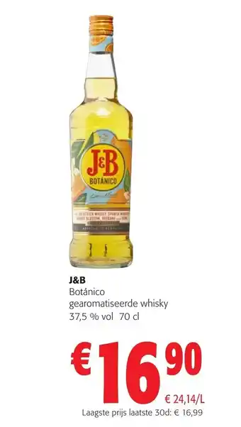 Colruyt J&B Botanico gearomatiseerde whisky 70 cl aanbieding