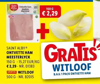 Lidl Ontvette ham meesterlyck 150g aanbieding