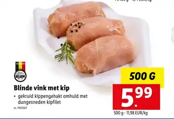 Lidl Blinde vink met kip 500g aanbieding