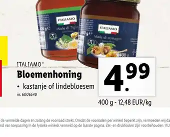 Lidl Italiamo bloemenhoning aanbieding