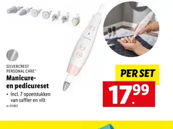 Lidl Manicure en pedicureset per set aanbieding