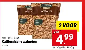 Lidl Alesto selection californische walnoten 2 voor aanbieding