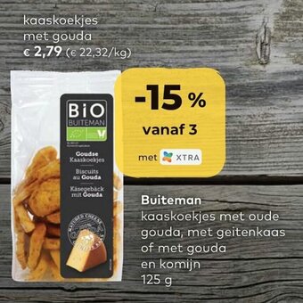 Buiteman kaaskoekjes met oude gouda 125g