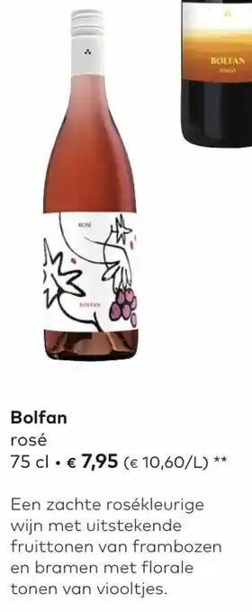 Bio Planet Bolfan rose 75cl aanbieding