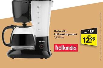 Big Bazar Hollandia koffiezetapparaat aanbieding