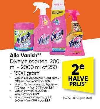 Big Bazar Vanish aanbieding