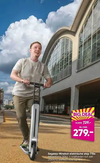 Big Bazar Segwayninebot elektrische step t15e aanbieding