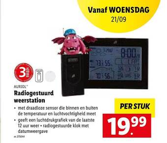 Lidl Radiogestuurd weerstation aanbieding