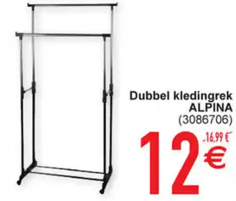 Cora Dubbel kledringrek Alpina aanbieding