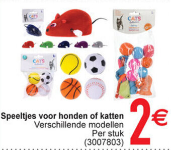 Speeltjes voor honden of katten