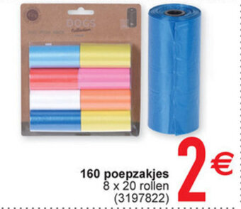 Cora 160 poepzakjes aanbieding