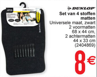 Cora Dunlop Set van 4 stoffen matten aanbieding