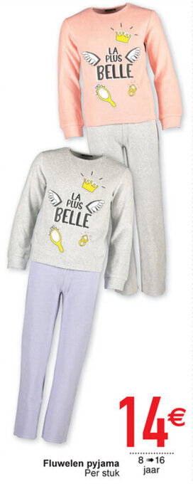 Cora Fluwelen pyjama aanbieding