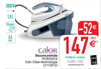 Cora Calor Stoomcentrale SV8024C0 aanbieding