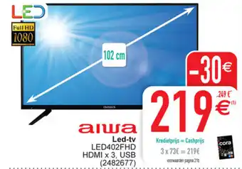 Cora Aiwa Led-tv LED402FHD aanbieding