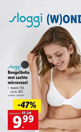 Beugelbeha met zachte microvezel