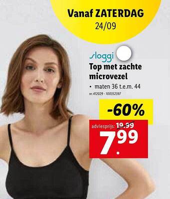 Lidl Top met zachte microvezel aanbieding