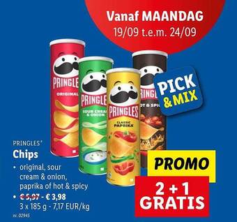 Lidl Pringles chips aanbieding