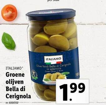 Groene olijven bella di cerignola