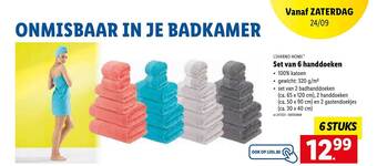 Set van 6 handdoeken