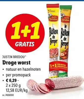 Lidl Droge worst aanbieding