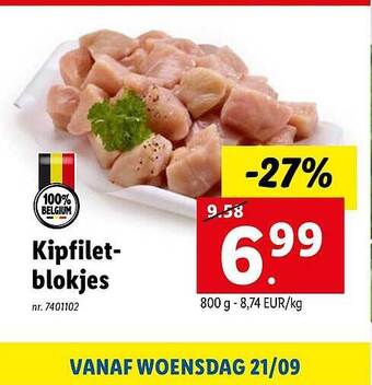 Lidl Kipfiletblokjes aanbieding